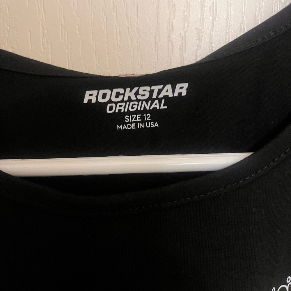 Black Rockstar Energy Crop Top - Picture 4 of 5